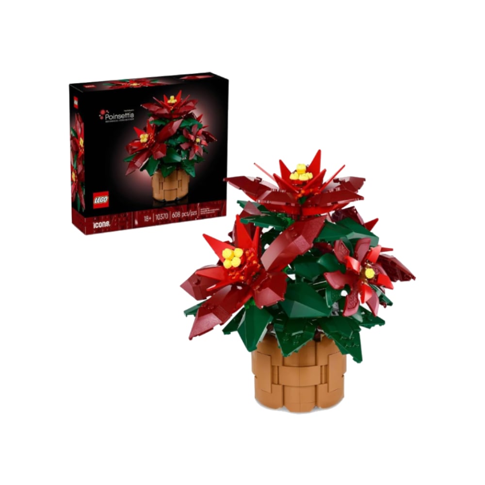 LEGO BOTANICALS POINSETTIA 10370 EXCLUSIVO - 1