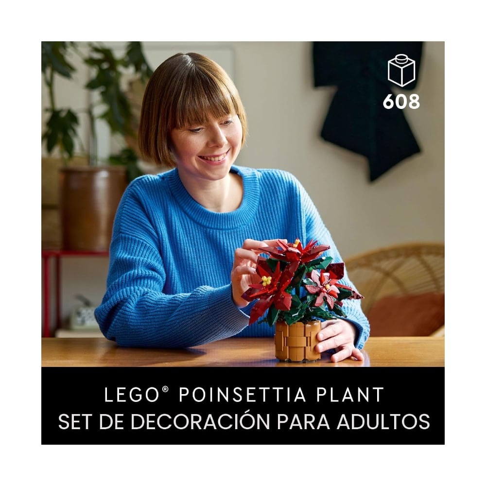 LEGO BOTANICALS POINSETTIA 10370 EXCLUSIVO - 2