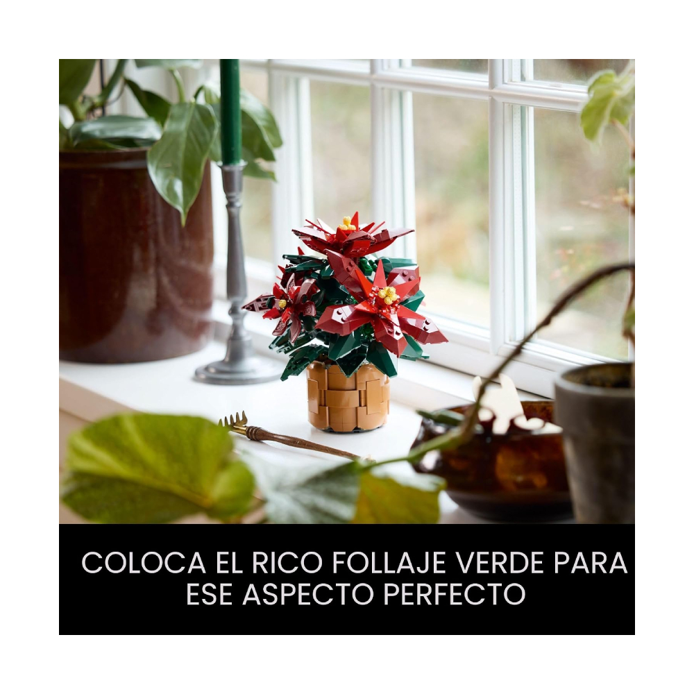 LEGO BOTANICALS POINSETTIA 10370 EXCLUSIVO - 5