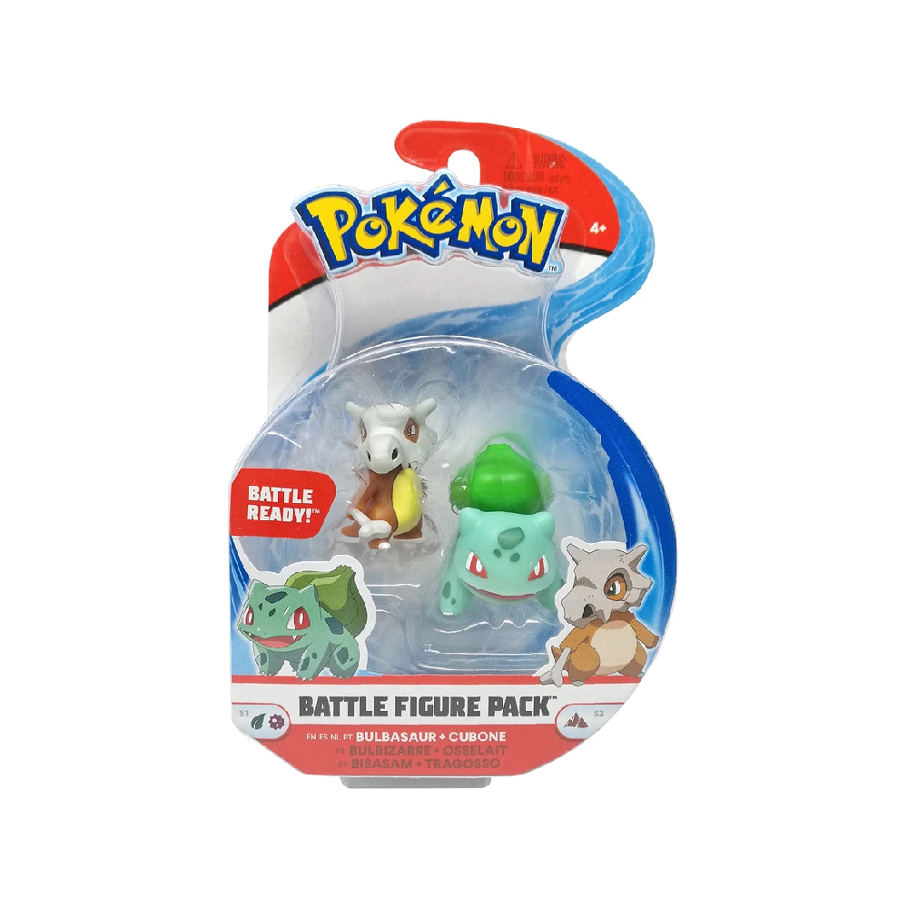 POKEMON JAZWARES CUBONE BULBASAUR PACK - 4