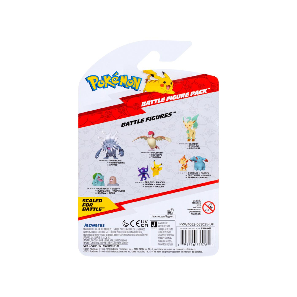 POKEMON JAZWARES SABLEYE PIKACHU PACK - 4
