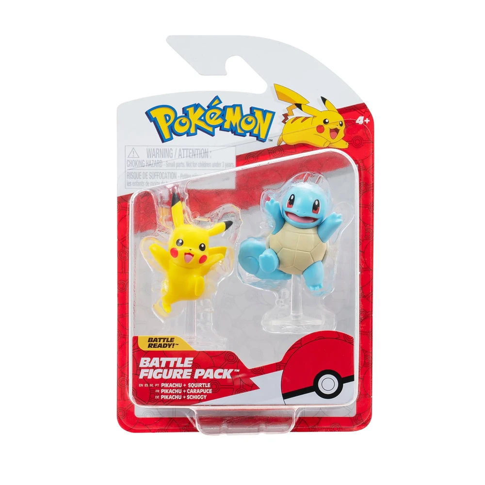 POKEMON FIGURE PIKACHU SQUIRTLE JAZWARES - 4