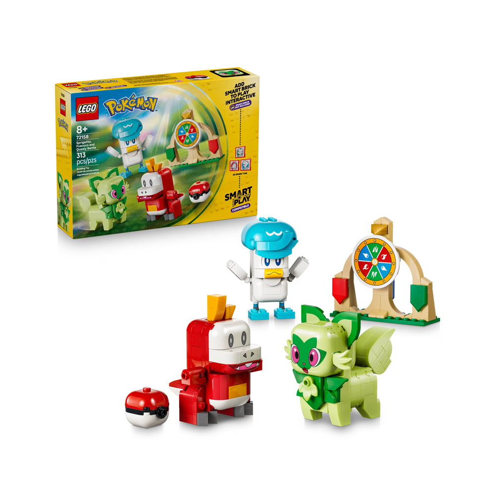 LEGO POKEMON SMART PLAY SPRIGATITO FUECOCO QUAXLY 72158 - 1
