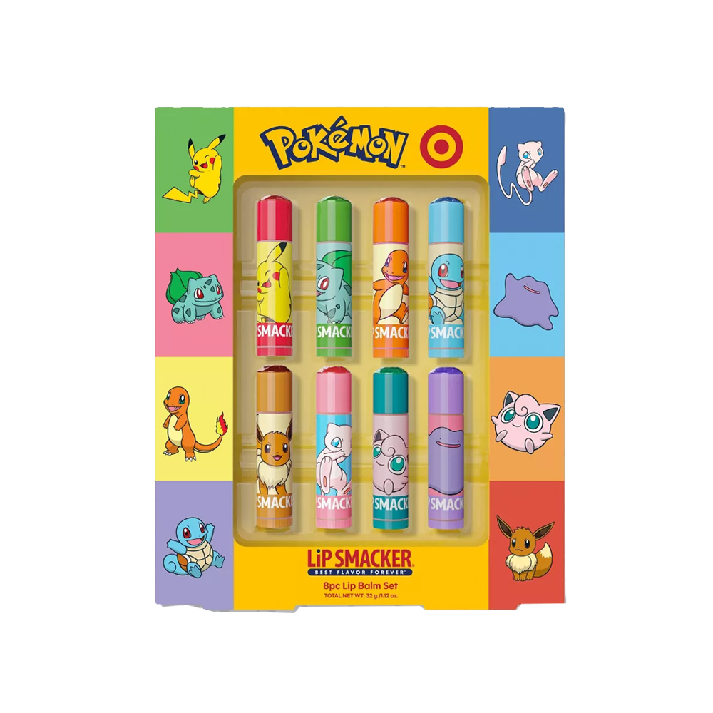 BALSAMO LABIAL LIP SMACKER 8 UNIDADES POKEMON TARGET - 1