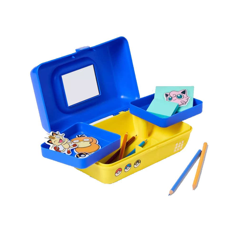 ESTUCHE CABOODLES AZUL AMARILLO POKEMON X TARGET - 1