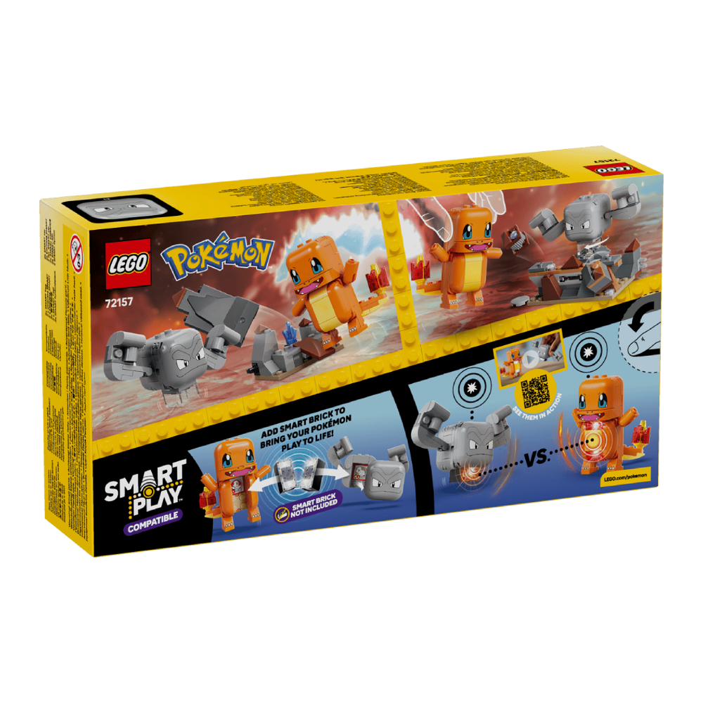 LEGO POKEMON CHARMANDER AND GEODUDE CAVERN CLASH 72157 - 5