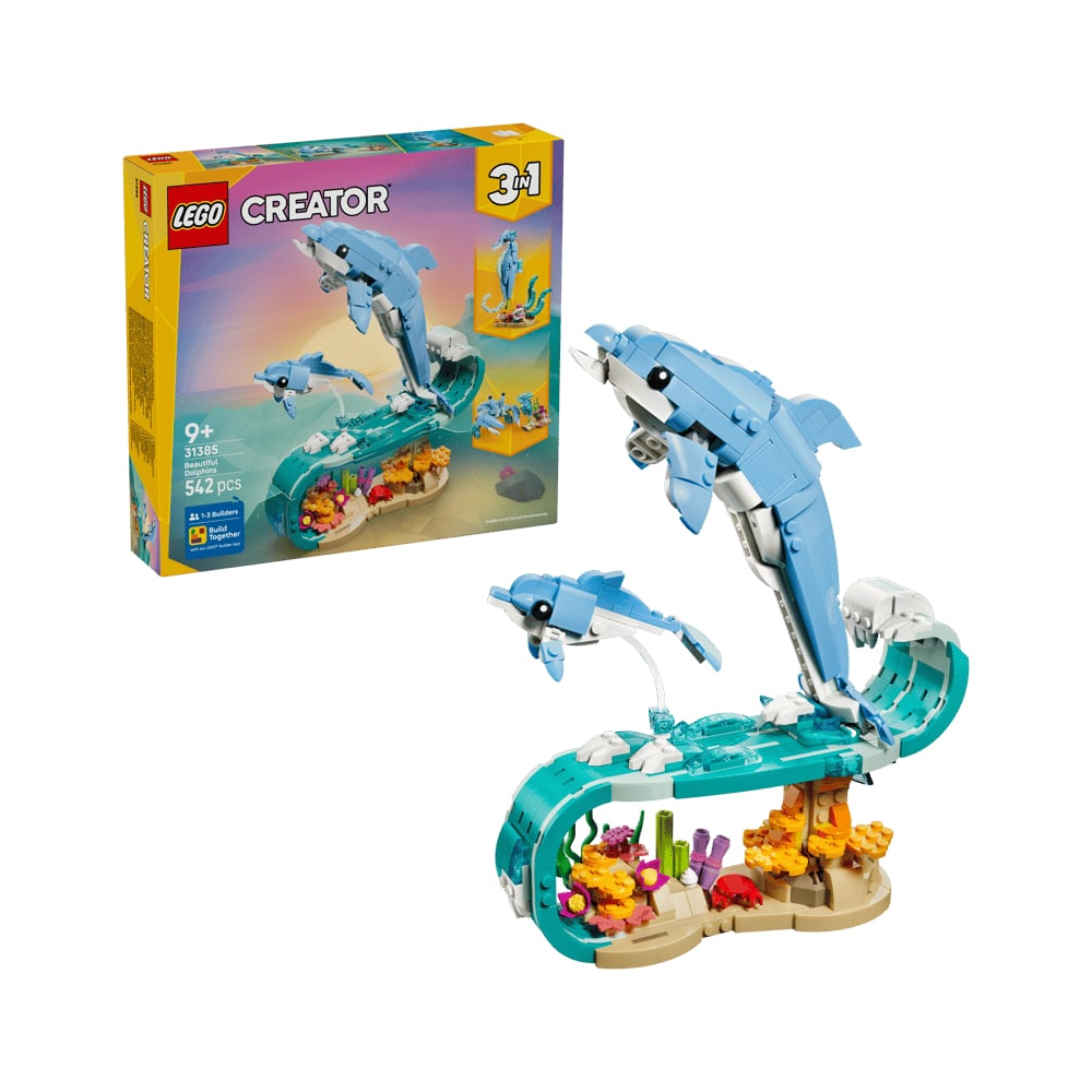 LEGO CREATOR 3 IN 1 SEA ANIMALS BEAUTIFUL DOLPHINS 31385 - 1