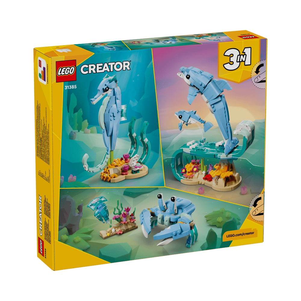 LEGO CREATOR 3 IN 1 SEA ANIMALS BEAUTIFUL DOLPHINS 31385 - 5