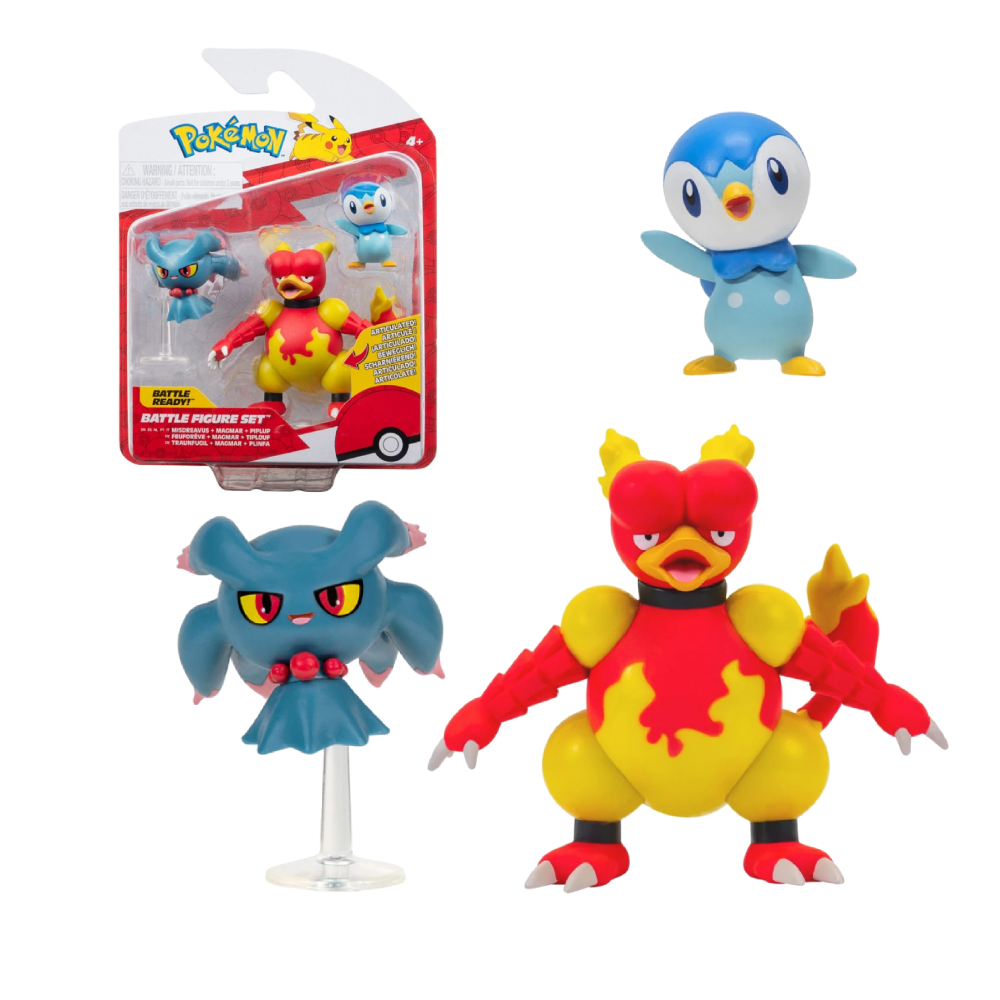 POKEMON BATTLE FIGURES PACK MAGMAR PIPLUP - 1
