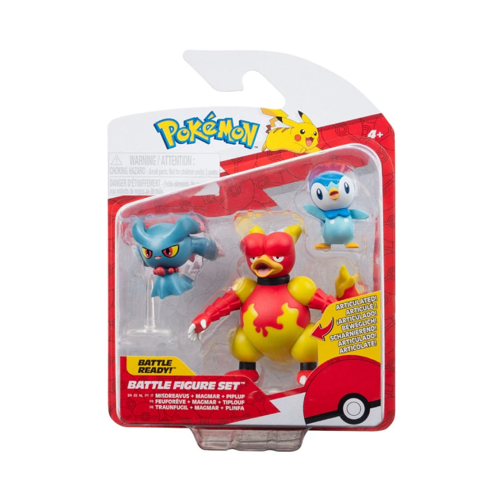 POKEMON BATTLE FIGURES PACK MAGMAR PIPLUP - 4