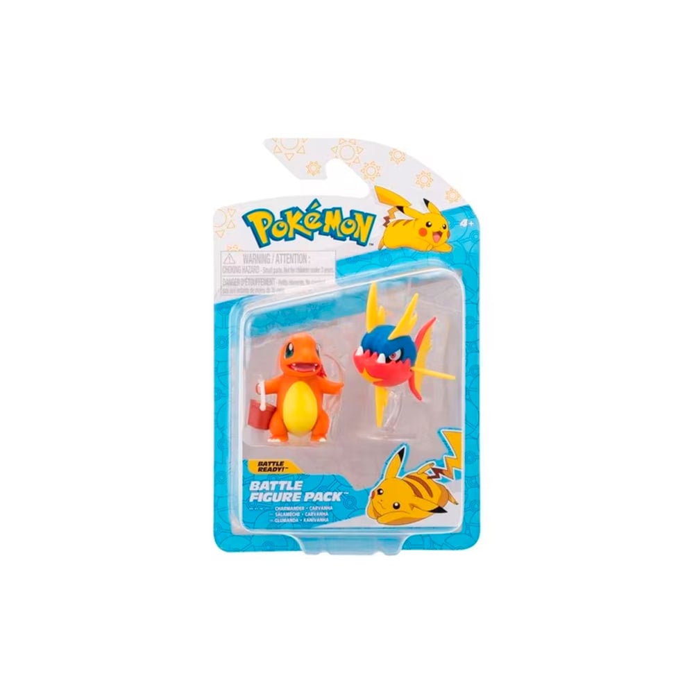JAZWARES POKEMON CHARMANDER AND CARVANHA EXCLUSIVO - 2