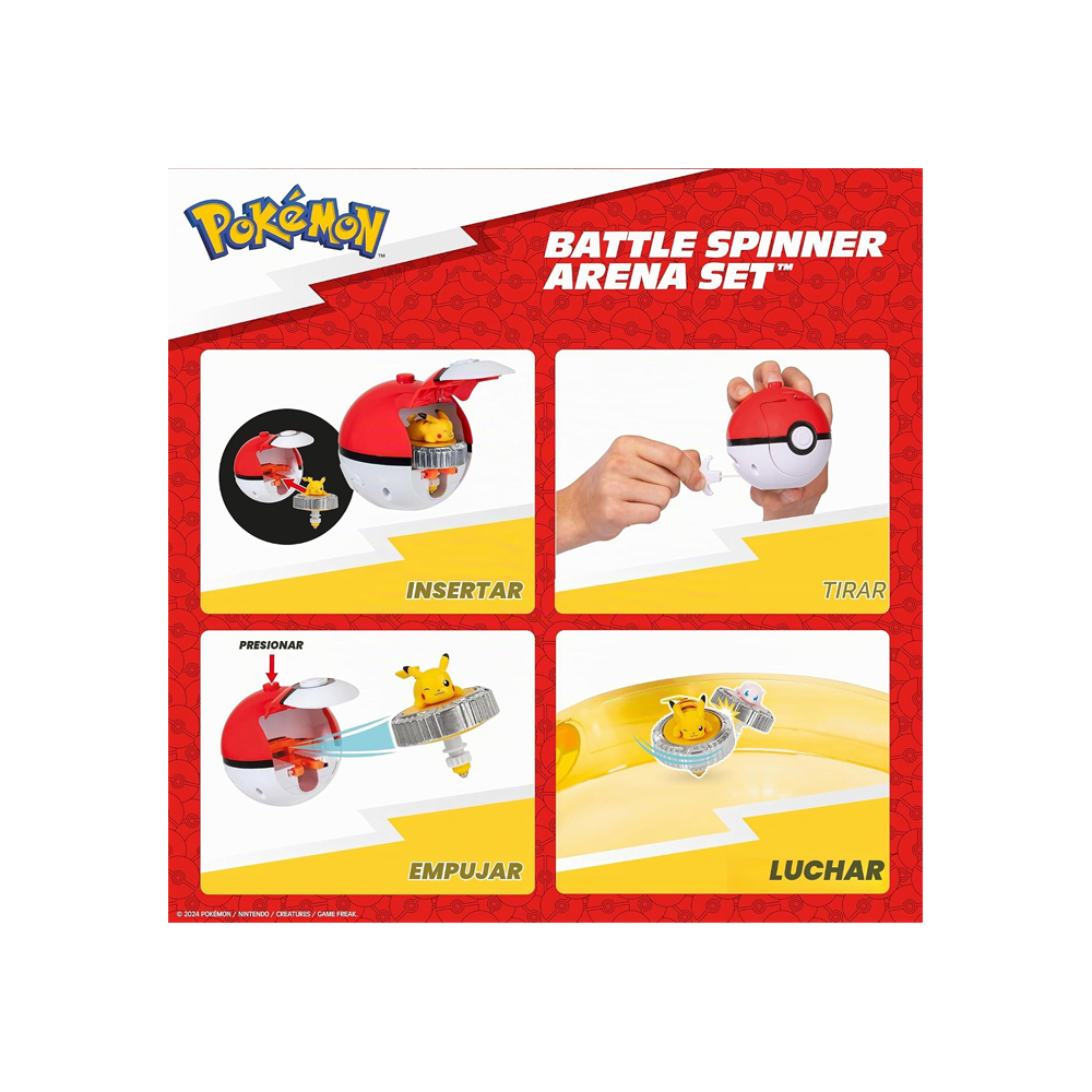 POKEMON BATTLE SPINNER ARENA SET 2 BATTLE SPINNERS - 5