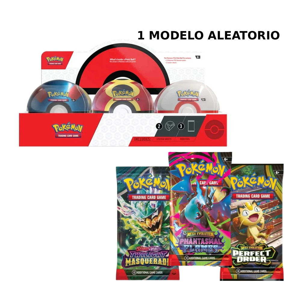 POKEMON TCG POKEBALL TIN 2025 INGLES RANDOM - 1