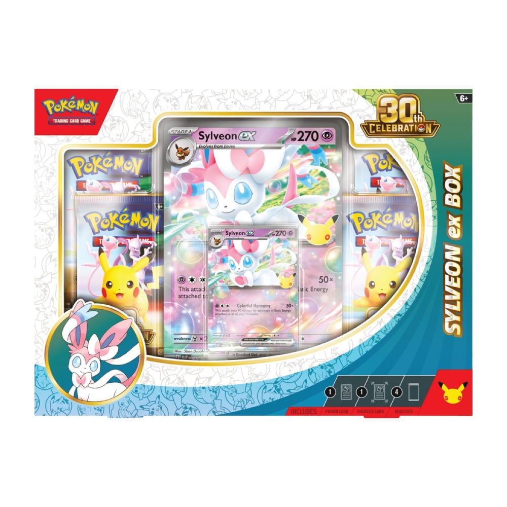 POKEMON TCG 30TH CELEBRATION EX BOX SYLVEON ESPAÑOL - 1