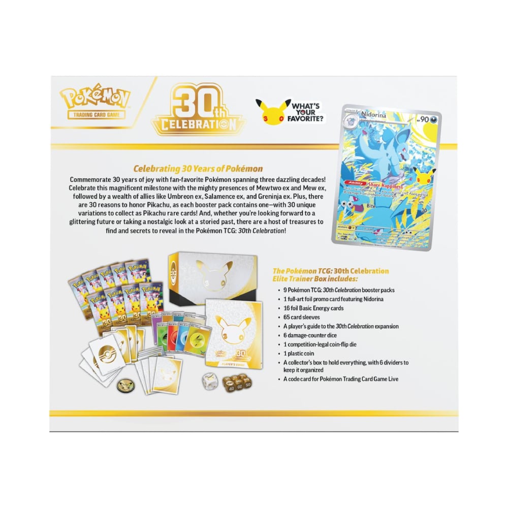POKEMON TCG 30TH CELEBRATION ETB ESPAÑOL - 5