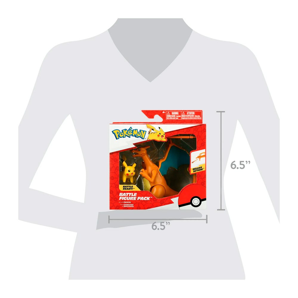 POKEMON FIGURA CHARIZARD PIKACHU EDICION PACK - 3