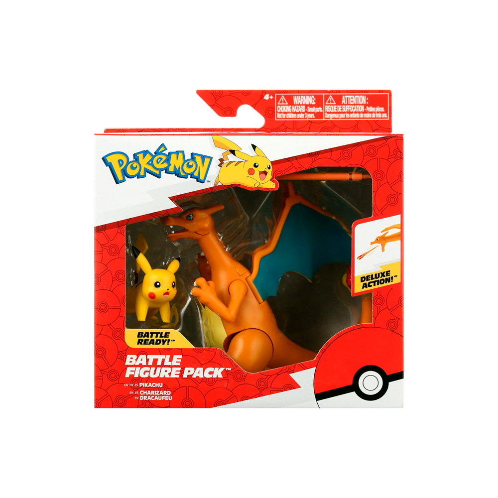 POKEMON FIGURA CHARIZARD PIKACHU EDICION PACK - 4