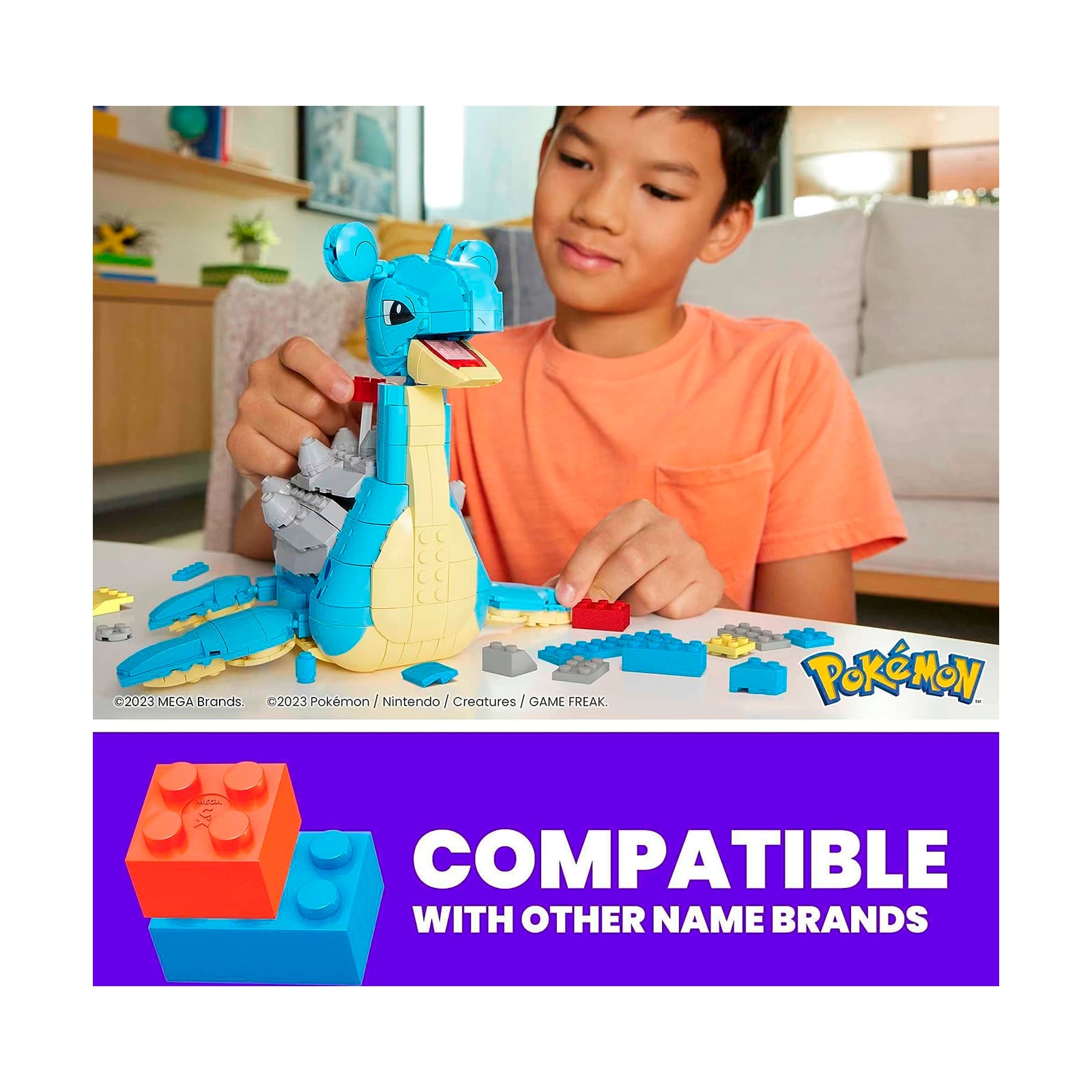MEGA POKEMON LAPRAS TOY KIT - 4