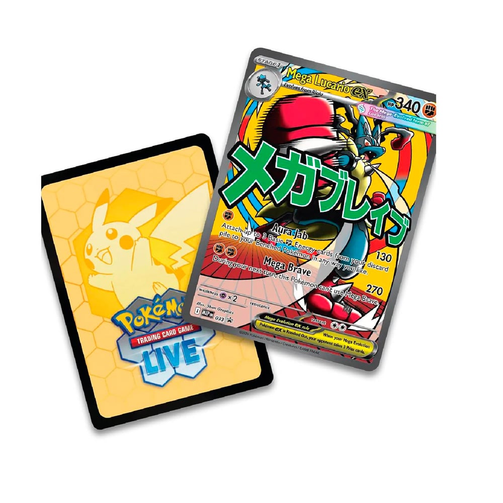 POKEMON TCG AH POSTER COLLECTION MEGA LUCARIO ESPAÑOL - 2