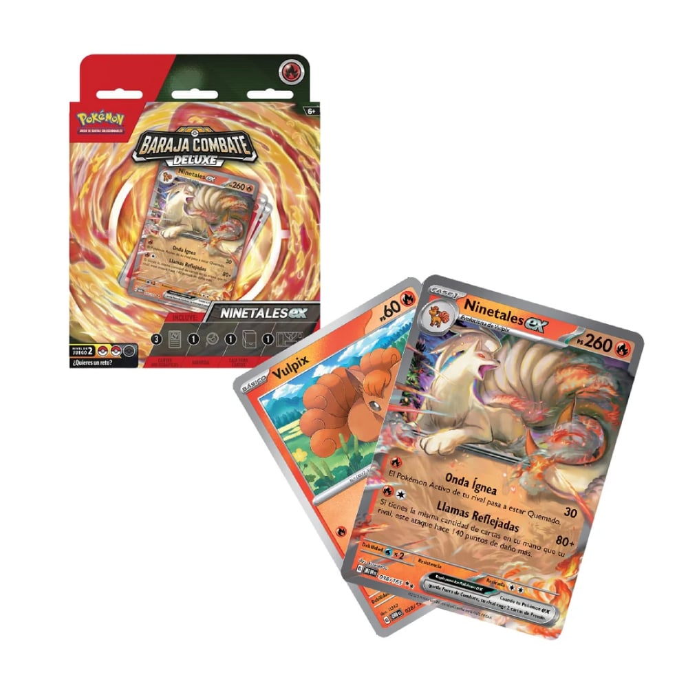 POKEMON TCG BARAJA DE COMBATE DELUXE NINETALES EX ESPAÑOL - 1