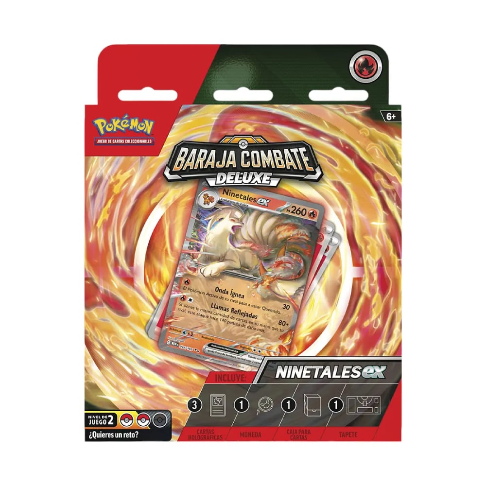 POKEMON TCG BARAJA DE COMBATE DELUXE NINETALES EX ESPAÑOL - 3