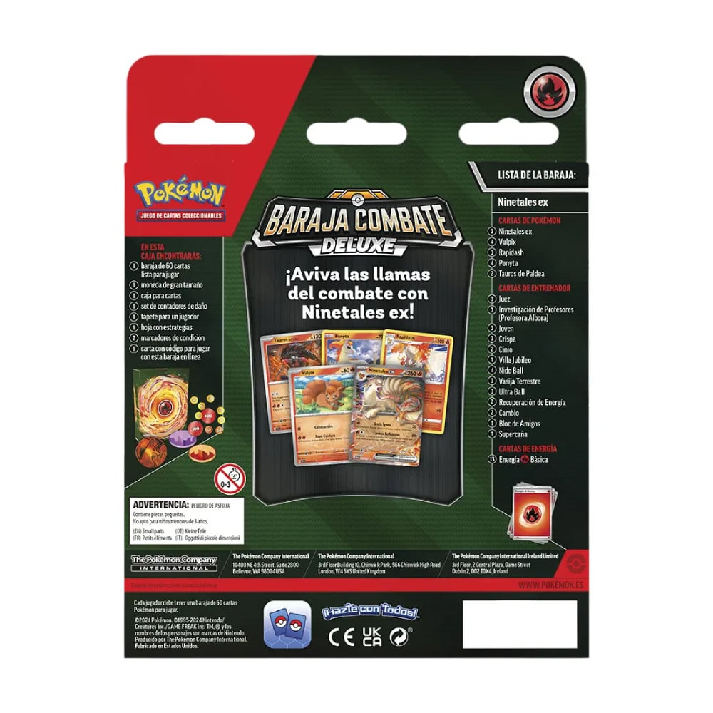 POKEMON TCG BARAJA DE COMBATE DELUXE NINETALES EX ESPAÑOL - 4