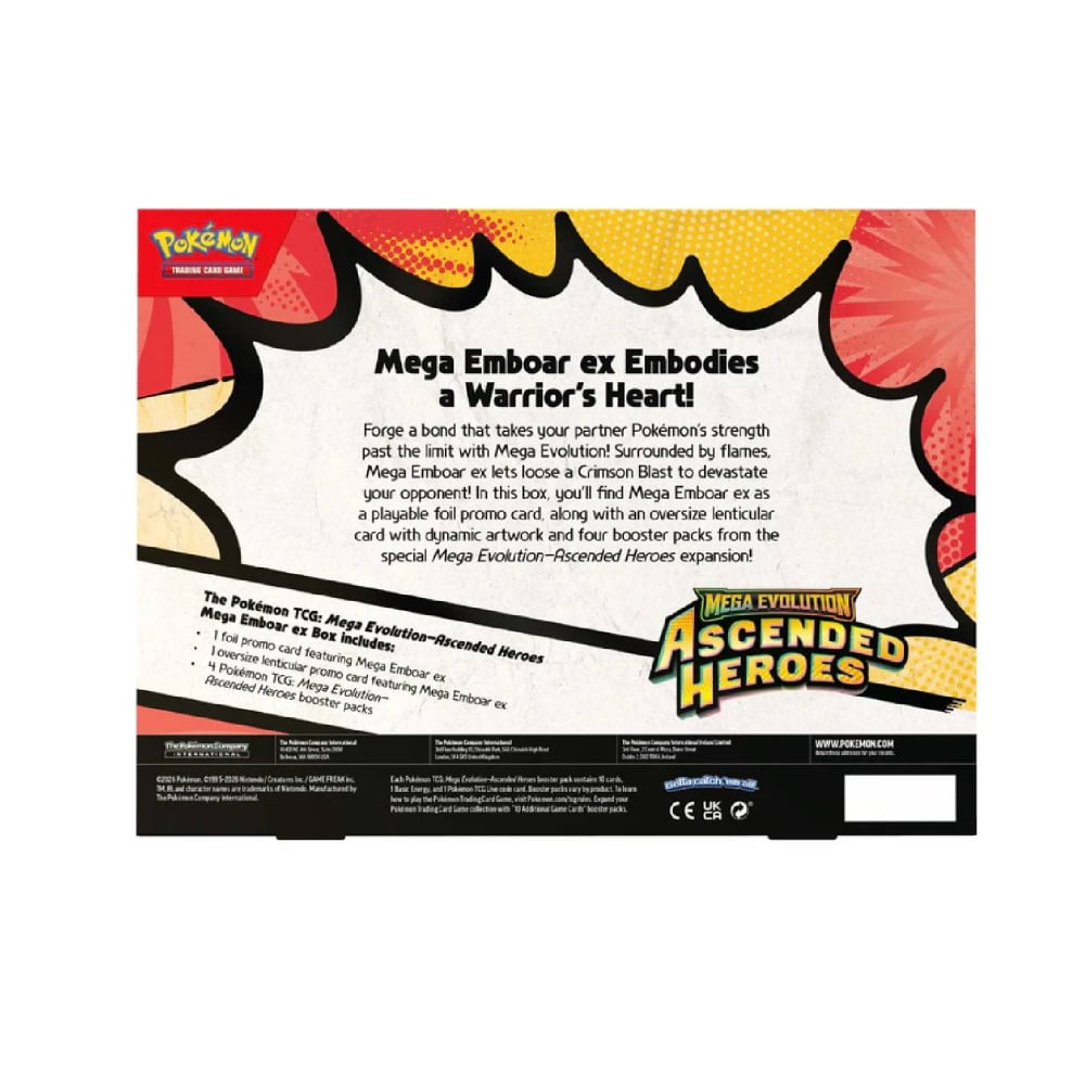 POKEMON TCG ASCENDED HEROES MEGA EMBOAR EX INGLES - 3