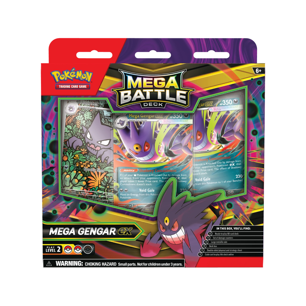 POKEMON TCG MEGA BATTLE DECK MEGA GENGAR EX INGLES - 1
