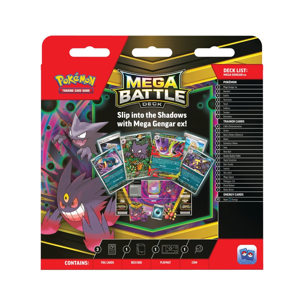 POKEMON TCG MEGA BATTLE DECK MEGA GENGAR EX ESPAÑOL - 5