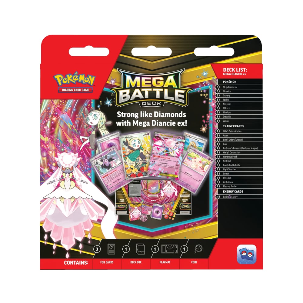 POKEMON TCG MEGA BATTLE DECK MEGA DIANCE EX INGLES - 5