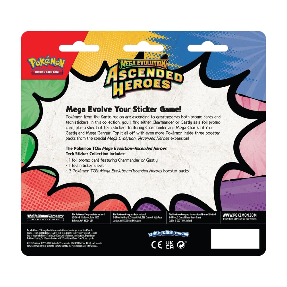 POKEMON TCG ASCENDED HEROES TECH STICKER CHARMANDER ESPAÑOL - 3