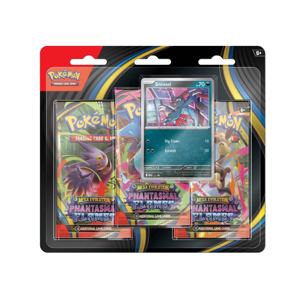 POKEMON TCG LLAMARADAS FANTASMALES SNEASEL 3 PACK ESPAÑOL - 1