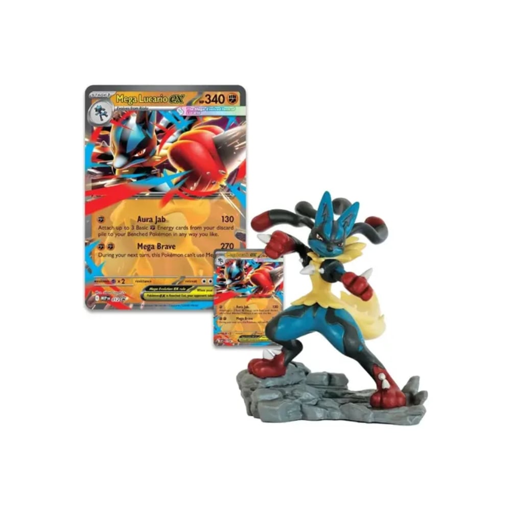 POKEMON TCG MEGA LUCARIO EX FIGURA COLECCION ESPAÑOL - 3