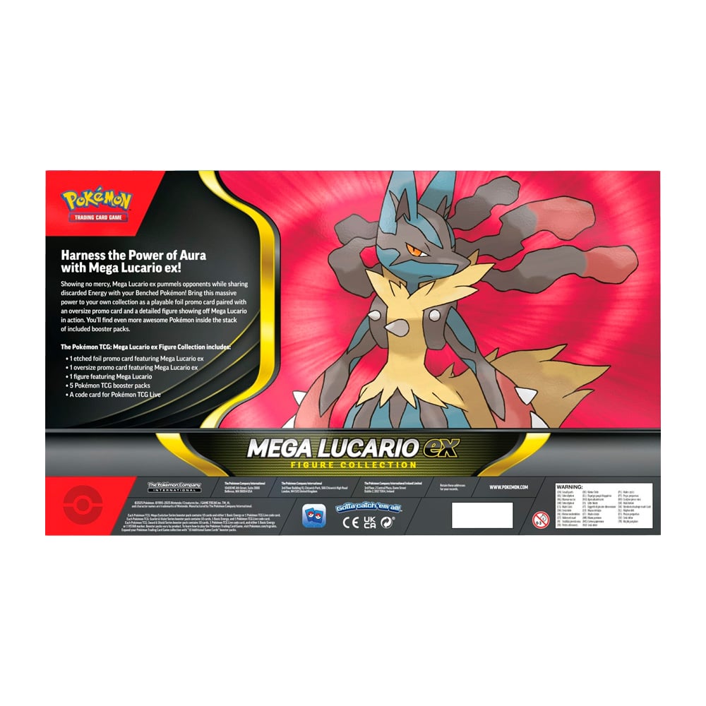 POKEMON TCG MEGA LUCARIO EX FIGURA COLECCION ESPAÑOL - 4
