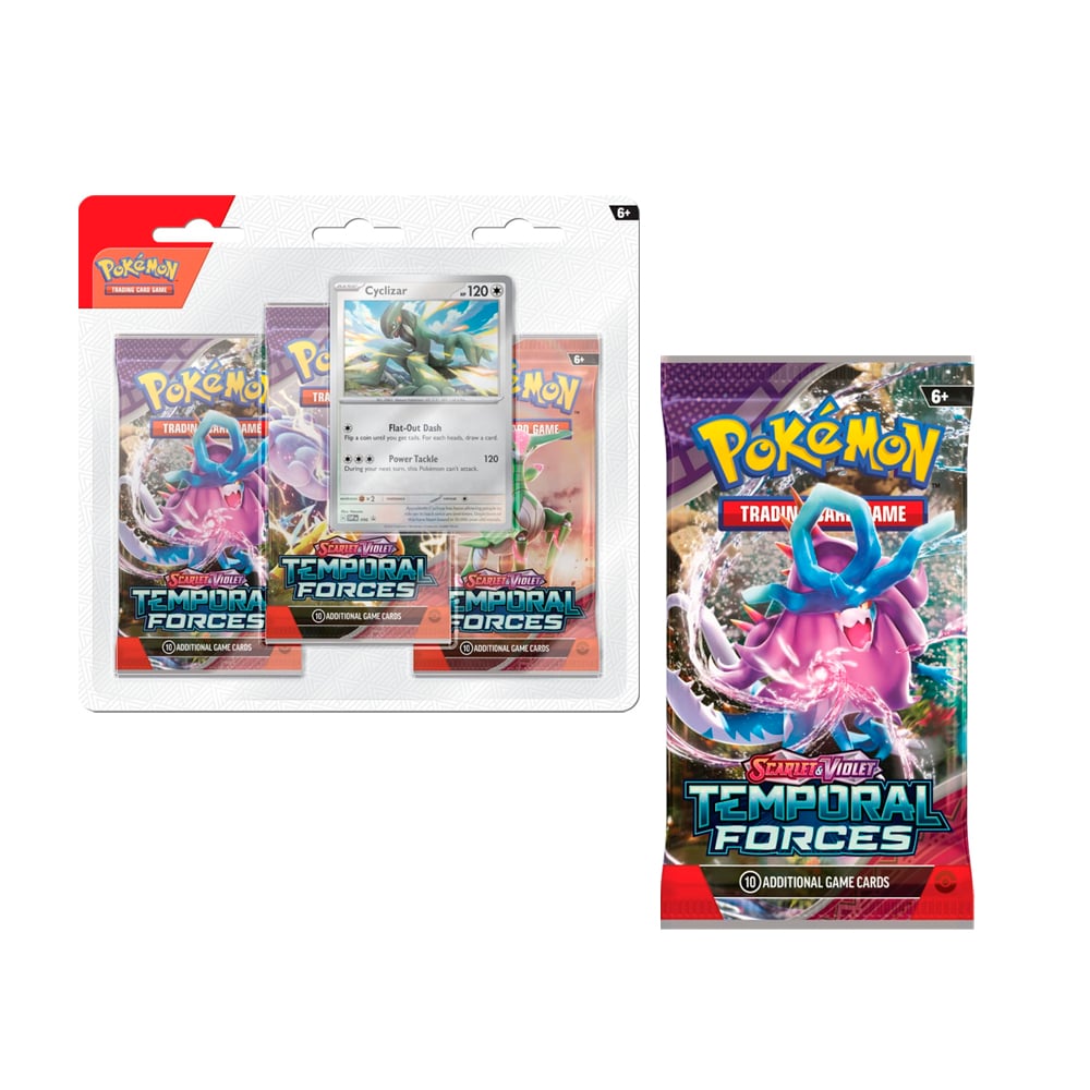 POKEMON TCG BLISTER 3 PACK CYCLIZAR ESPAÑOL - 1