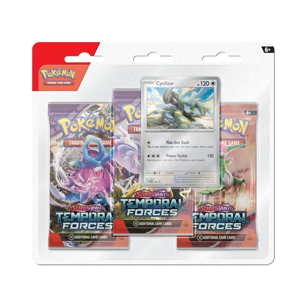 POKEMON TCG BLISTER 3 PACK CYCLIZAR ESPAÑOL - 2