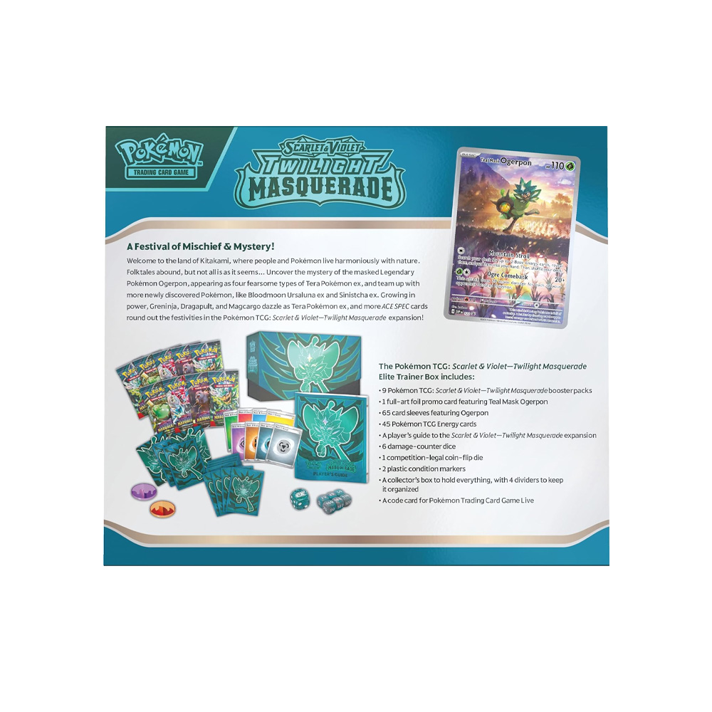POKEMON TCG ELITE TRAINER BOX TWILIGHT MASQUERADE ESPAÑOL - 4