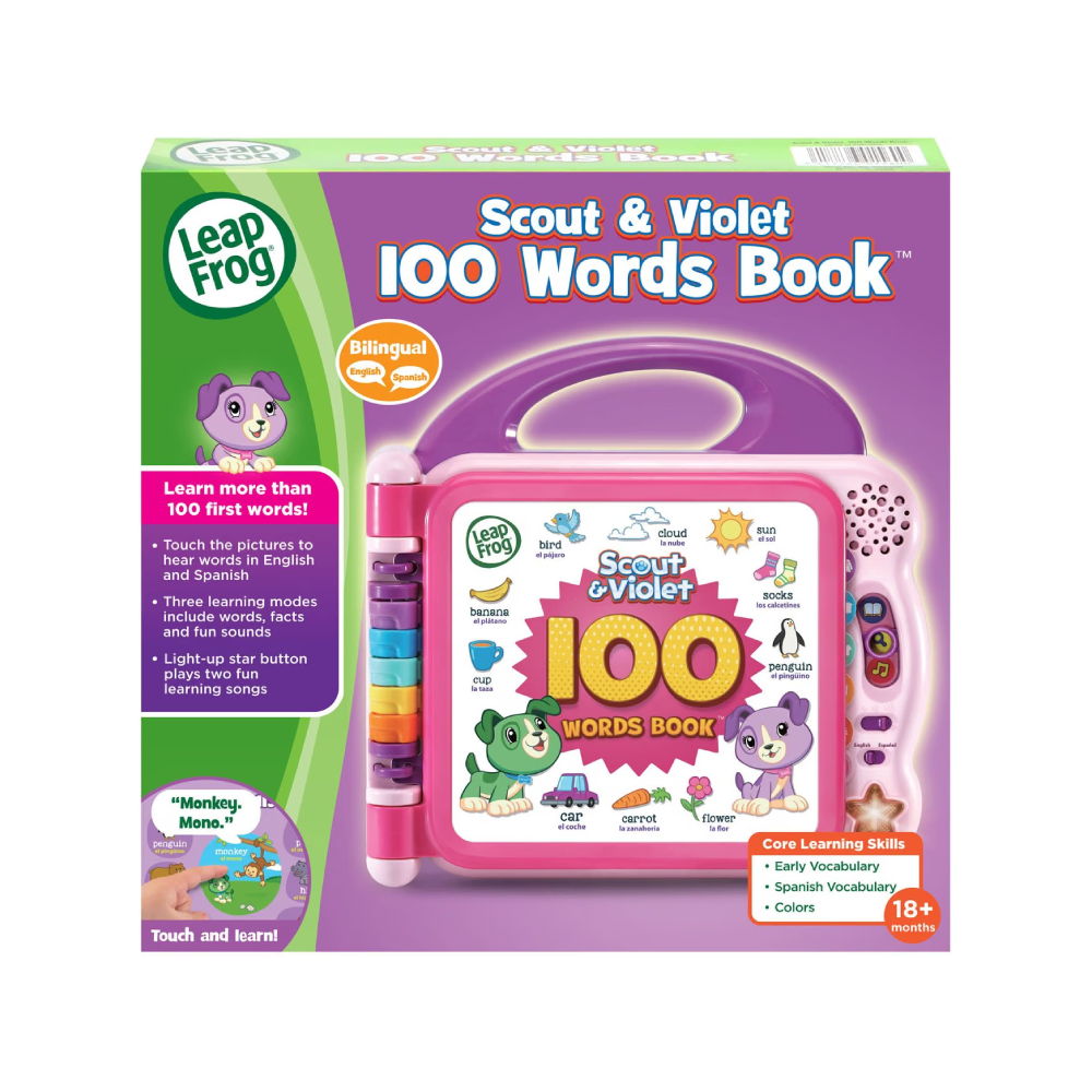 LIBRO INTERACTIVO 100 PALABRAS SCOUT Y VIOLET ESPAÑOL INGLES - 4