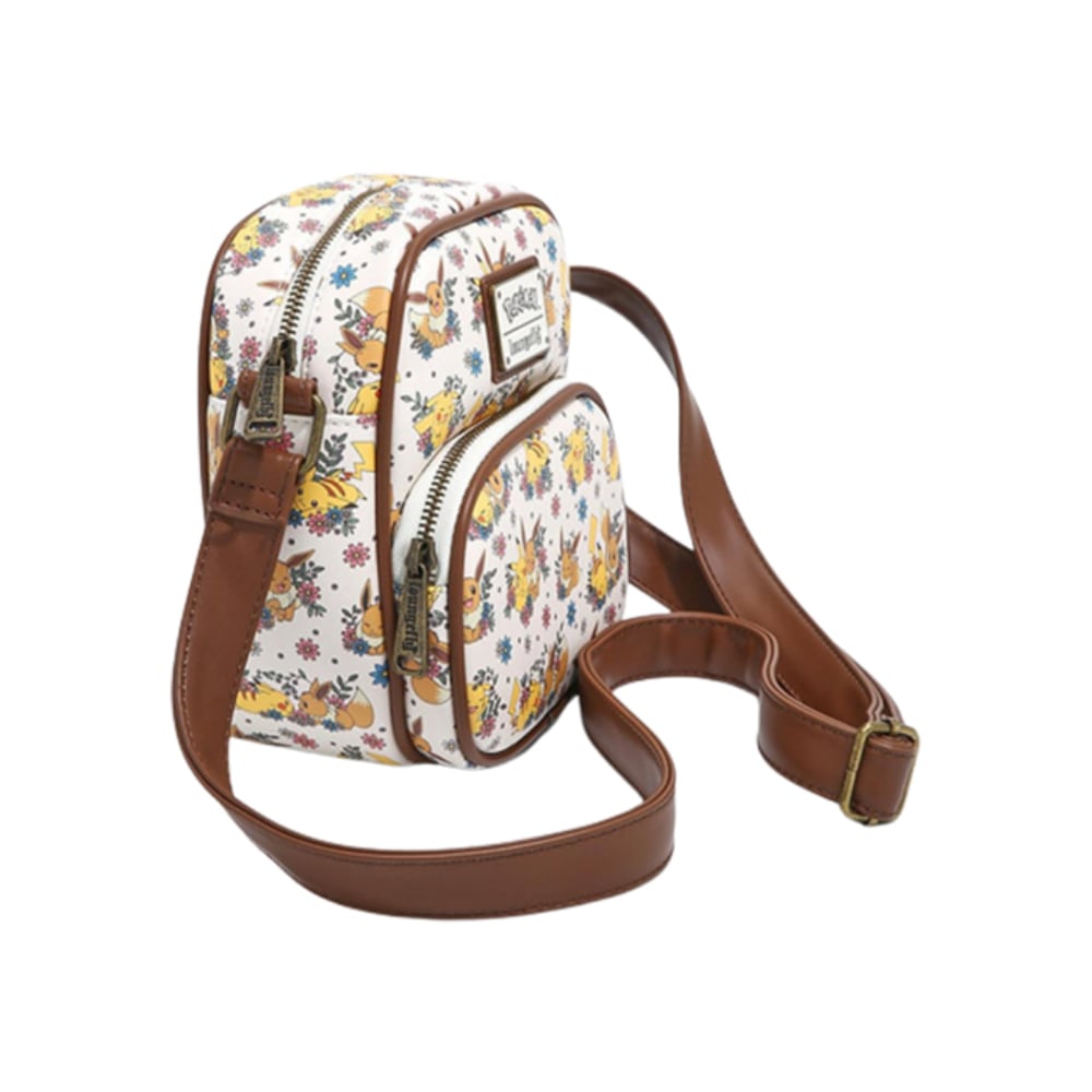 BOLSO CRUZADO FLORAL POKEMON PIKACHU EEVEE LOUNGEFLY - 2