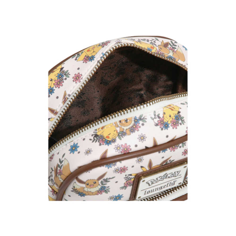 BOLSO CRUZADO FLORAL POKEMON PIKACHU EEVEE LOUNGEFLY - 3