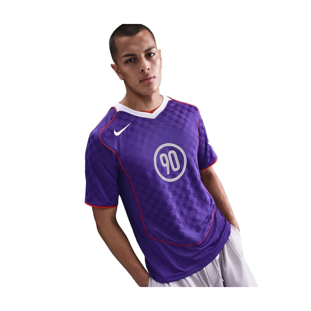 NIKE POLO DEPORTIVO DRI FIT TOTAL 90 HOMBRE PURPLE TALLA M - 3