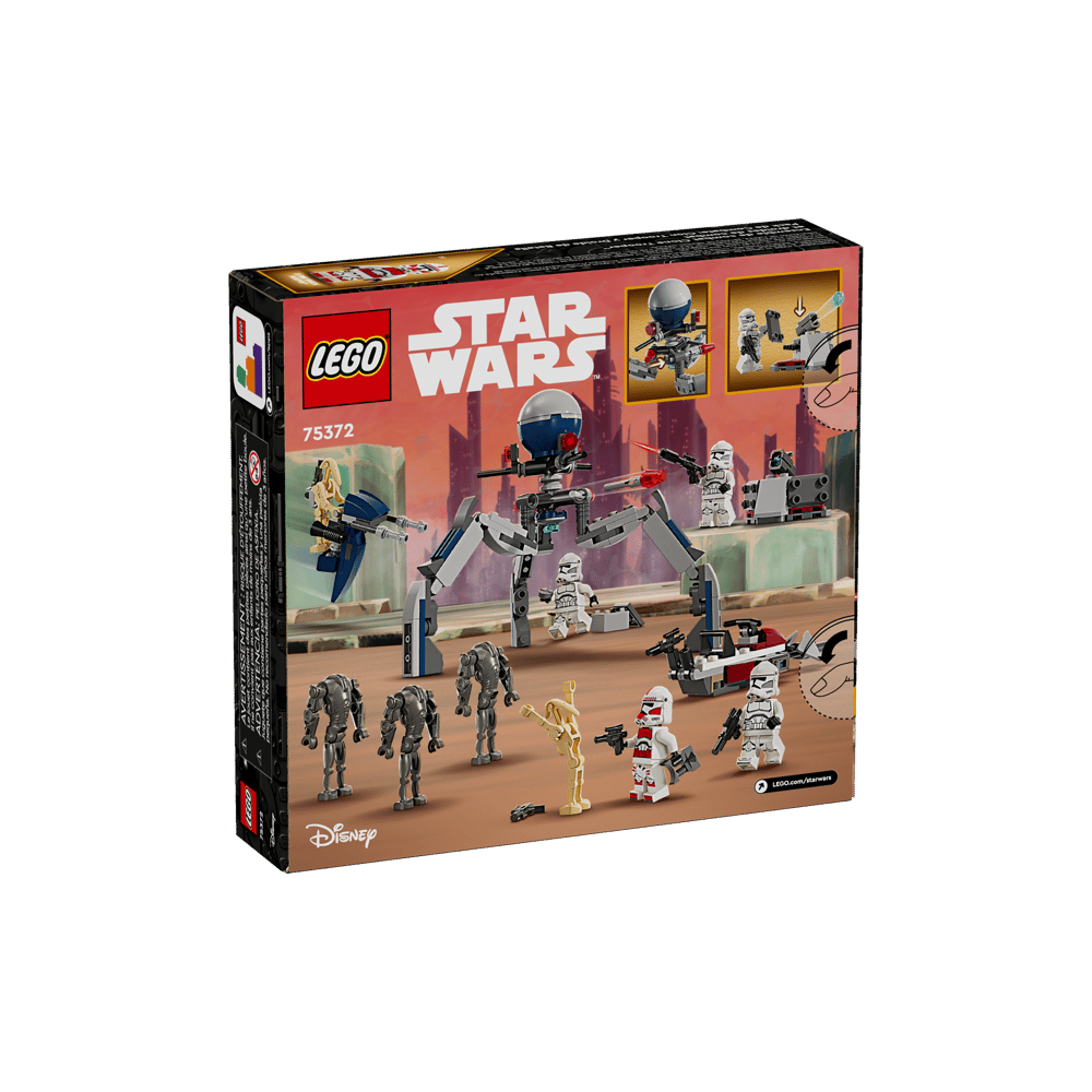 LEGO STAR WARS CLONE TROOPER BATTLE DROID BATTLE 75372 - 5