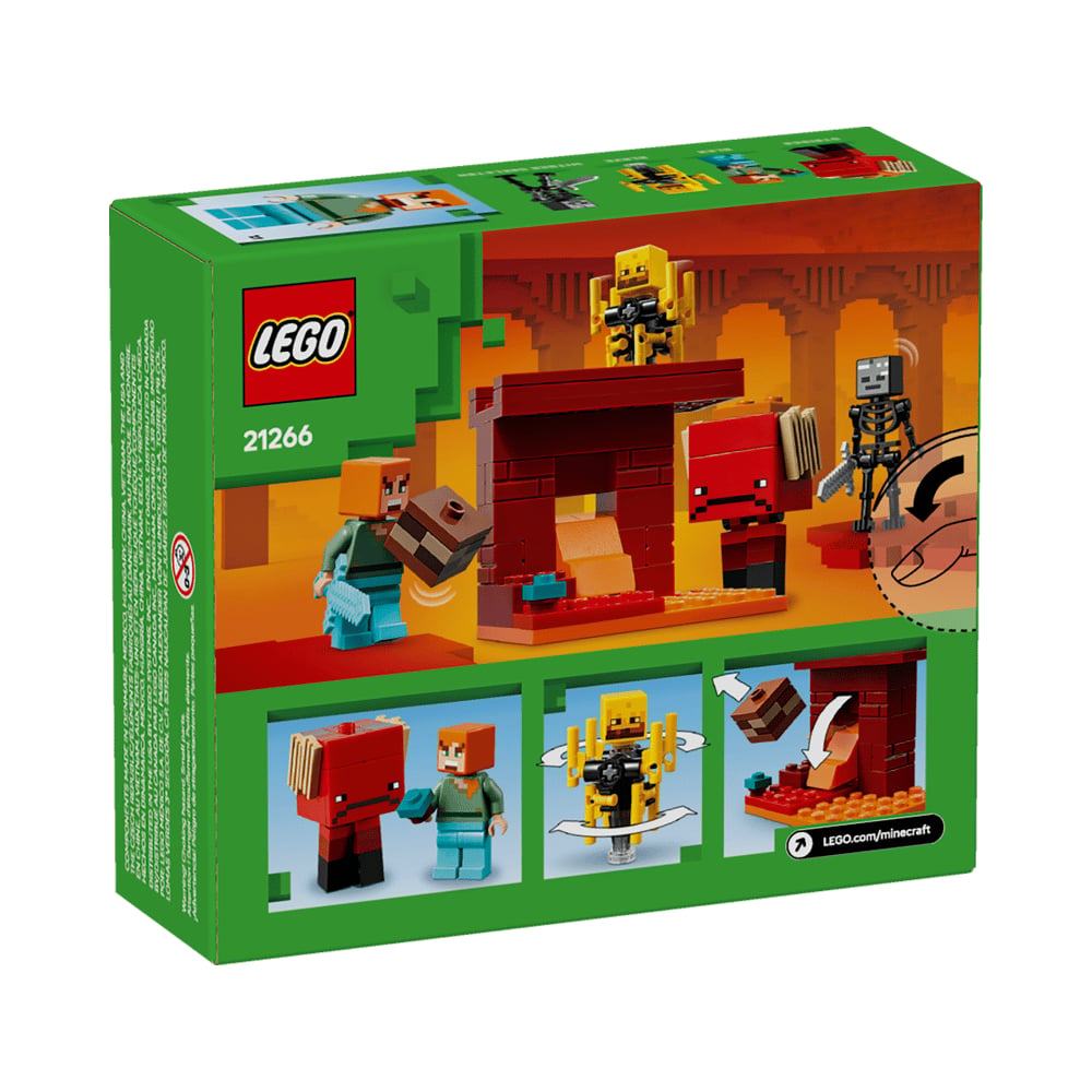 LEGO MINECRAFT THE NETHER LAVA BATTLE 21266 - 5