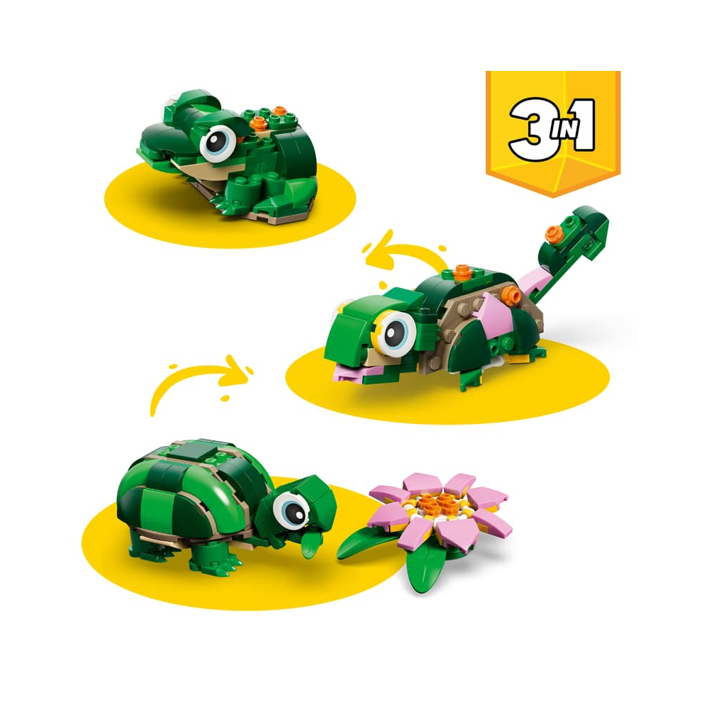 LEGO CREATOR 3 IN 1 TURTLE WITH A WATER LILY FLOWER 31377 - 4