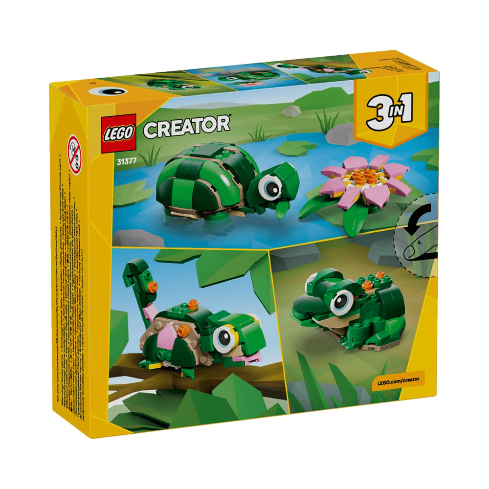 LEGO CREATOR 3 IN 1 TURTLE WITH A WATER LILY FLOWER 31377 - 5