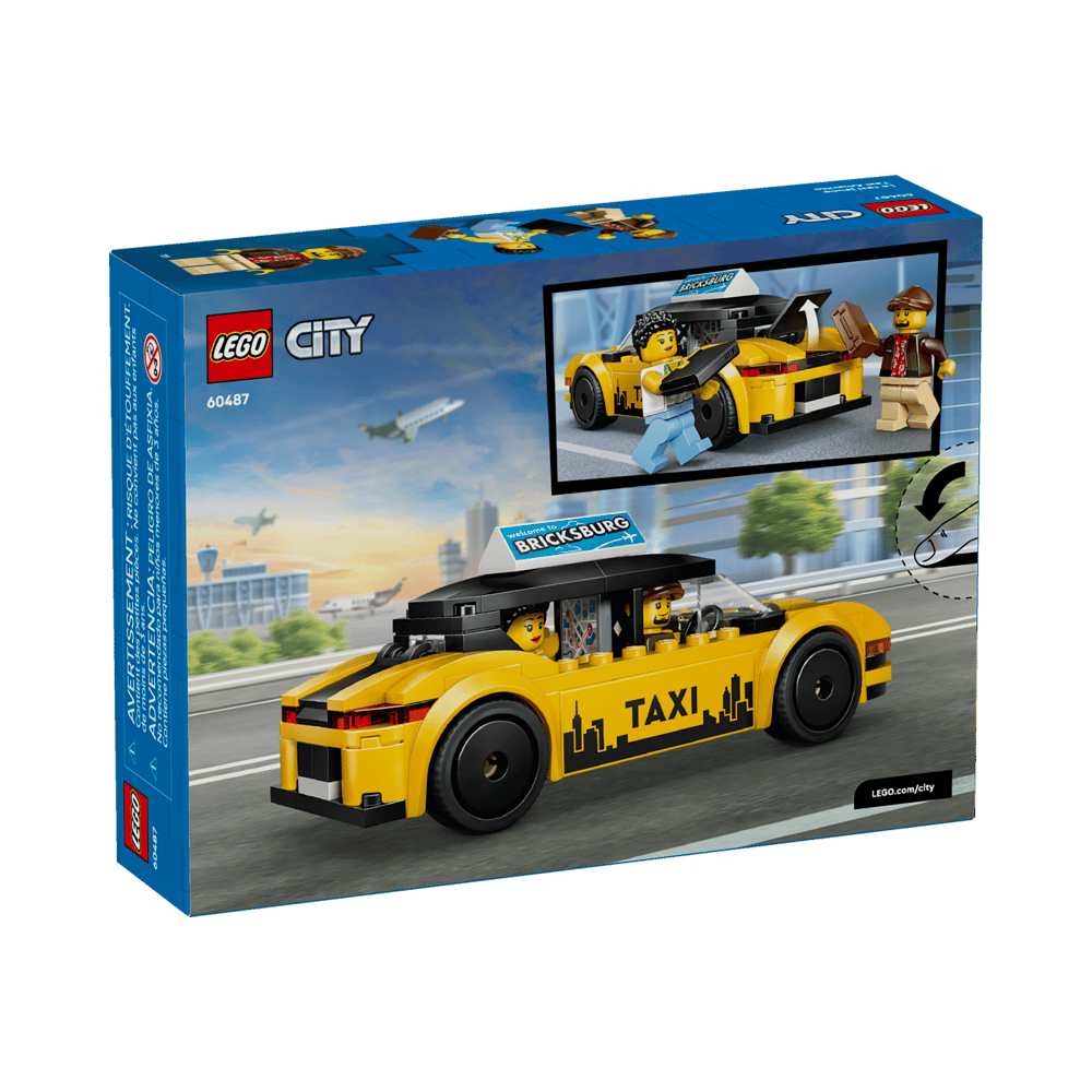 LEGO CITY YELLOW TAXI EXCLUSIVO USA 60487 - 5