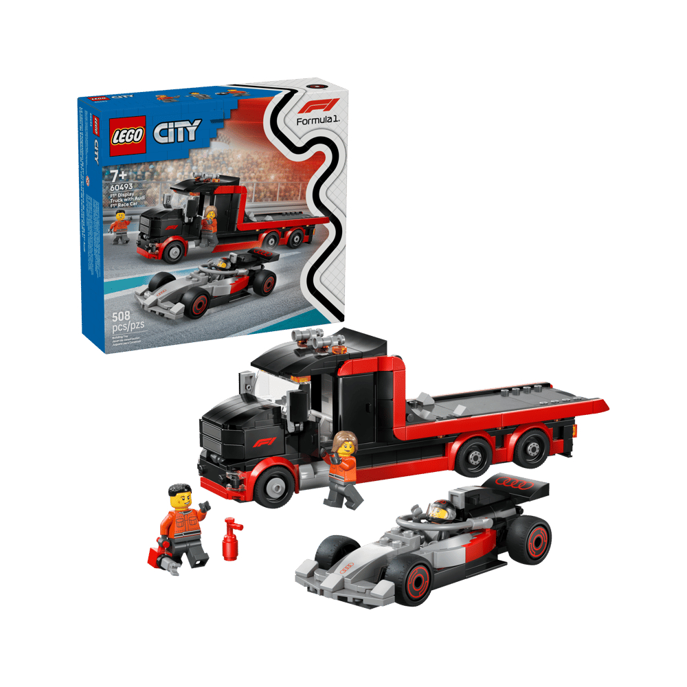 LEGO CITY F1 DISPLAY TRUCK WITH AUDI F1 RACE CAR 60493 - 1