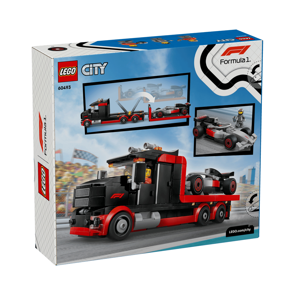 LEGO CITY F1 DISPLAY TRUCK WITH AUDI F1 RACE CAR 60493 - 5