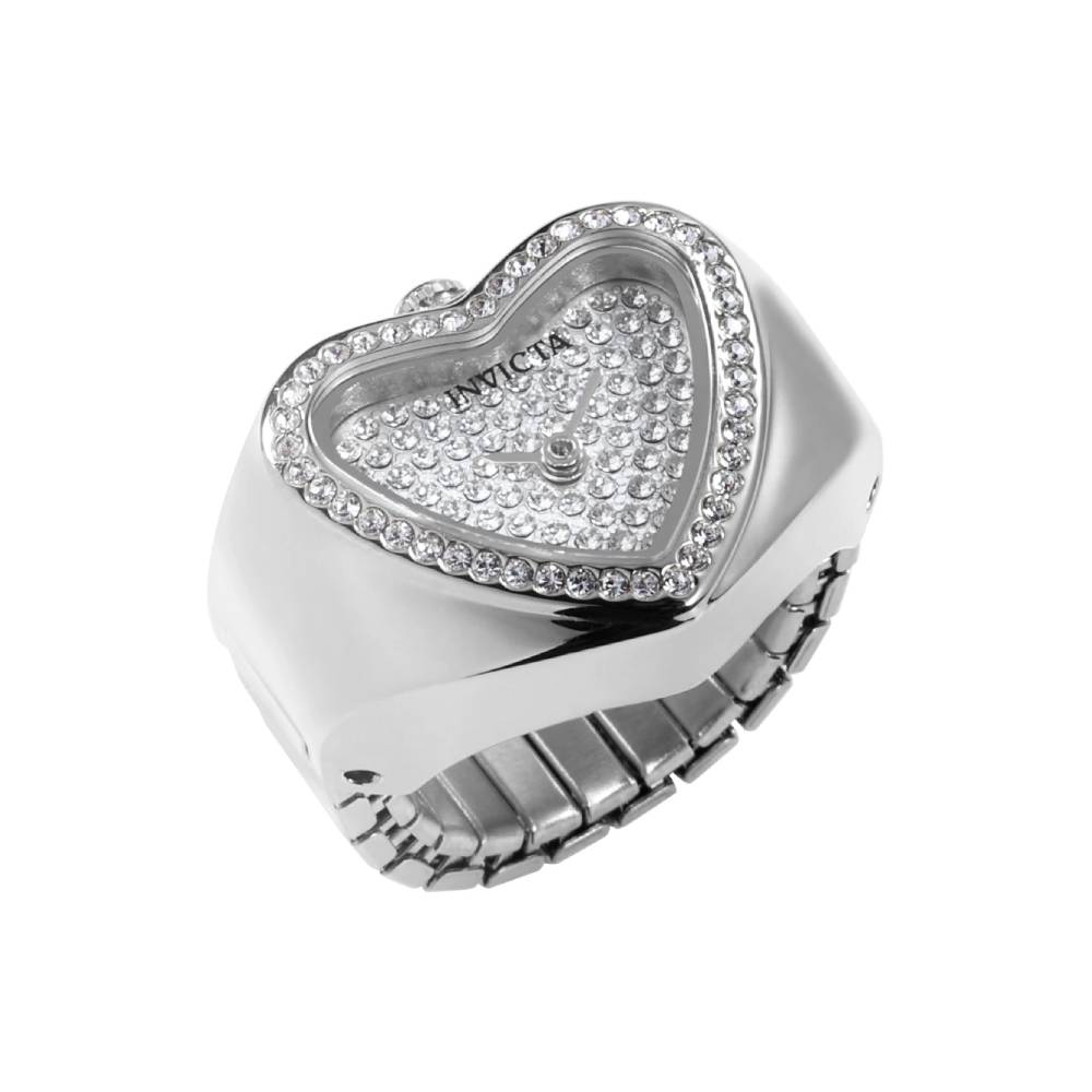 RELOJ INVICTA MINI RING CRYSTAL SILVER DAMA 49578 - 1