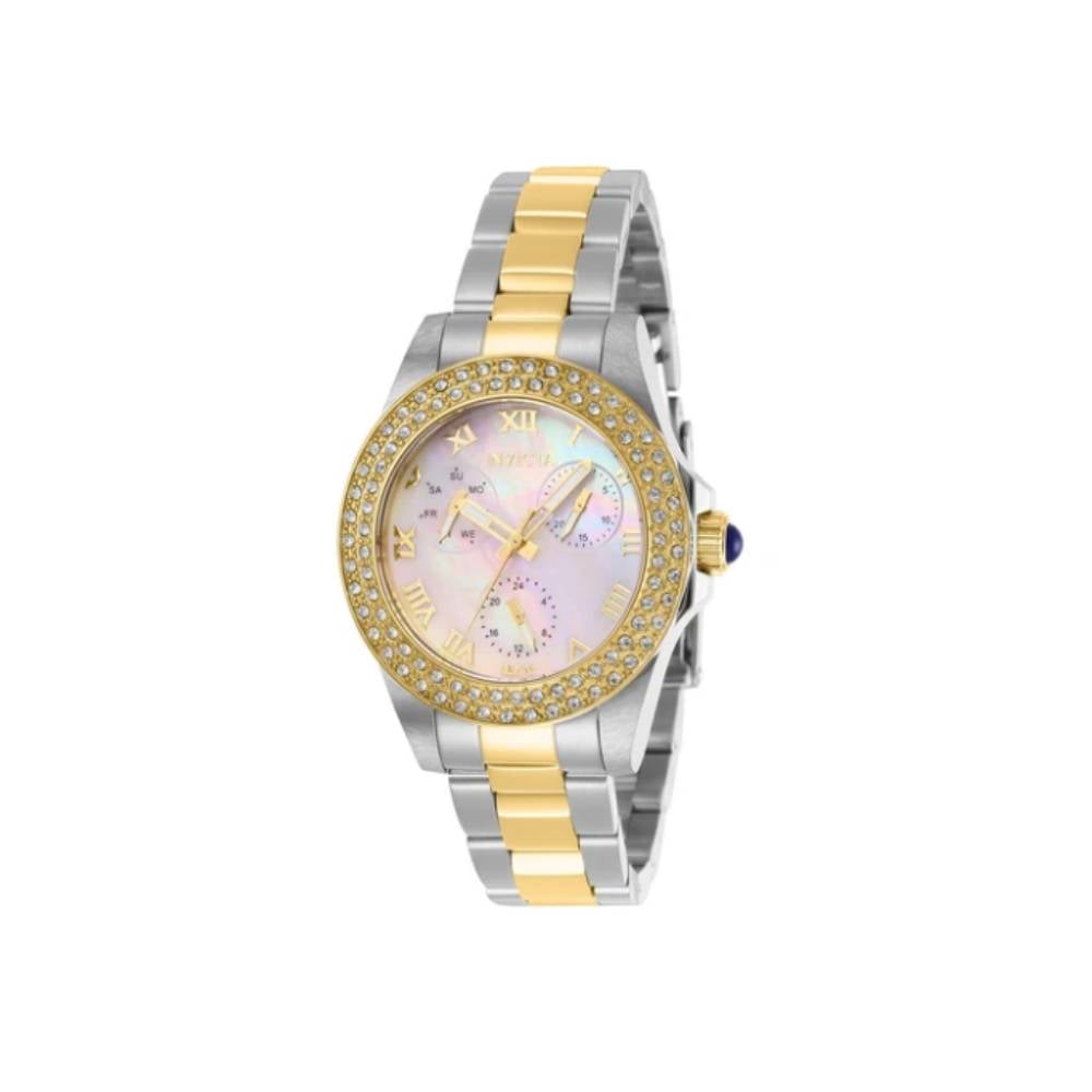 RELOJ INVICTA ANGEL DAMA PEARL DIAL 34MM STEEL GOLD 28480 - 1